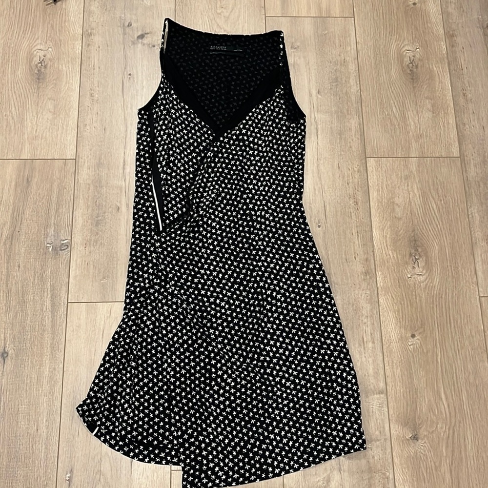 All saints drapery slip dress